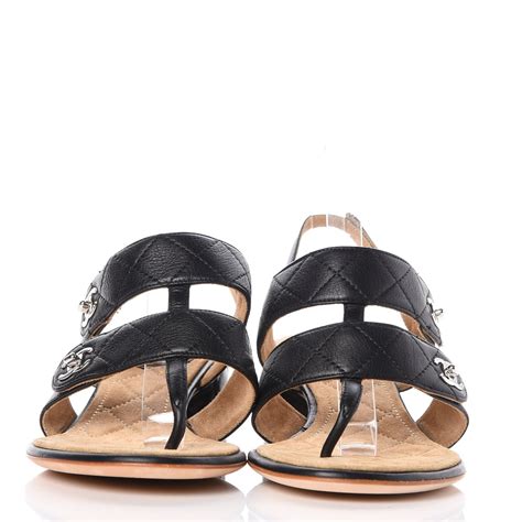 chanel turnlock sandals